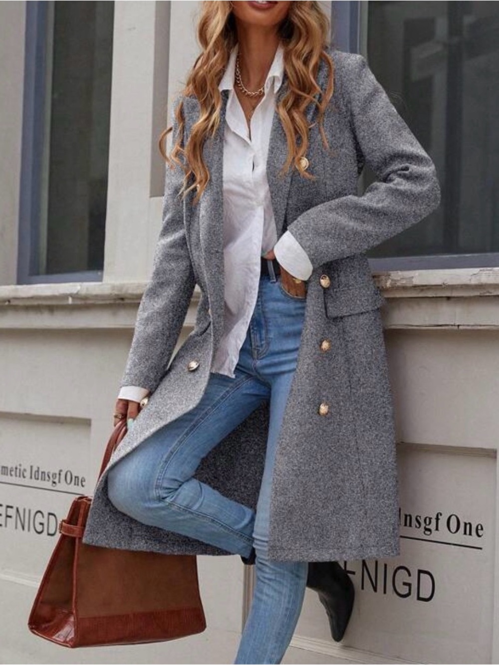 Classic Button up Long Jacket Coat